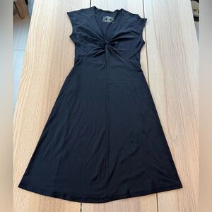 Black Patagonia spandex dress with knot detail small